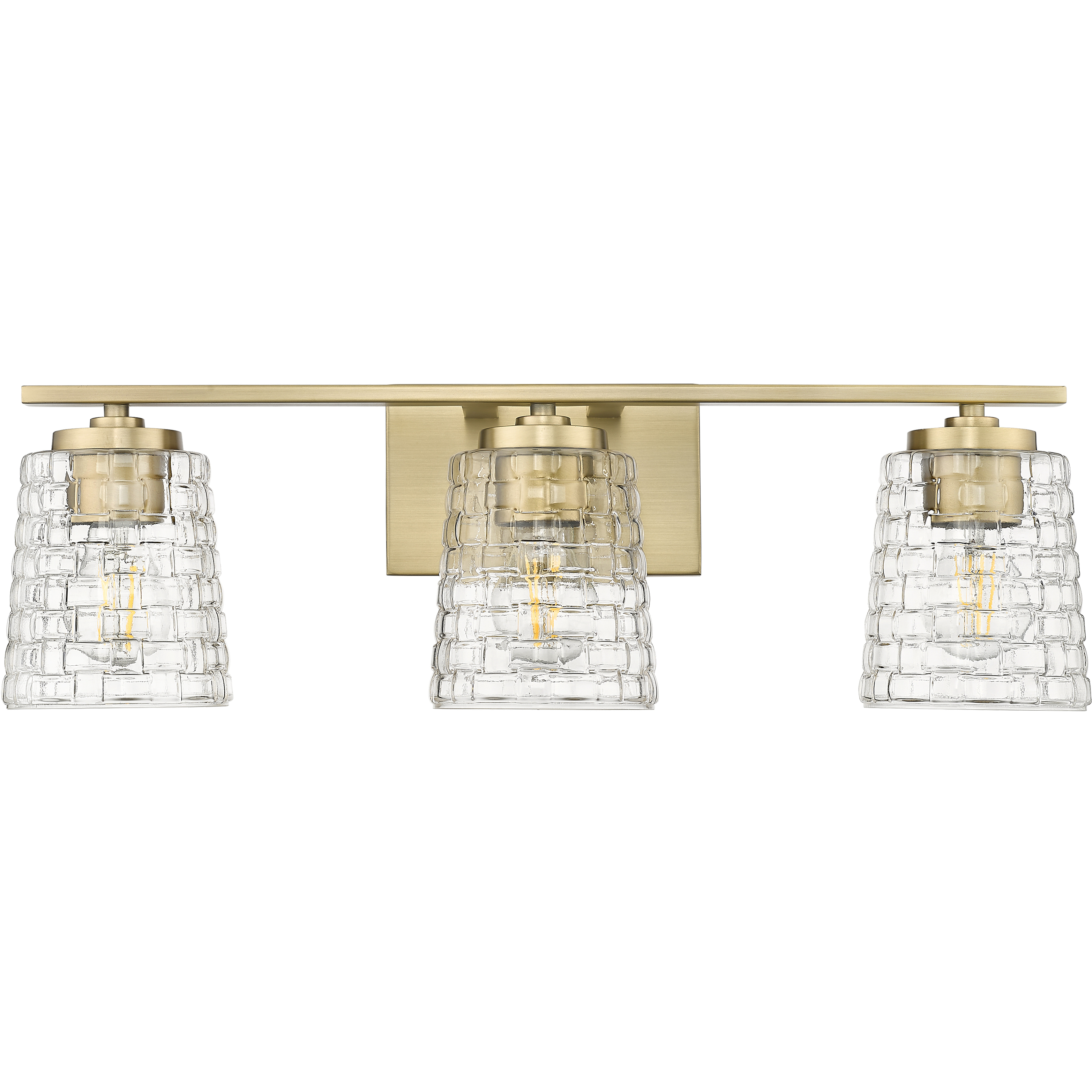 Saben 3 Light 23 inch Vintage Brass Bathroom Vanity Light Wall Light
